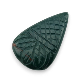 Heliotrop kaboszon carved 36x23 mm nr 14