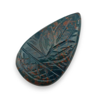 Heliotrop kaboszon carved 38x22 mm nr 22