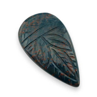 Heliotrop kaboszon carved 38x22 mm nr 22