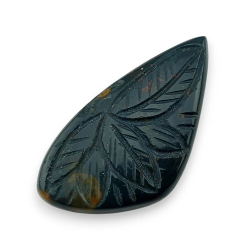 Heliotrop kaboszon carved 42x22 mm nr 12 Heliotrop kaboszon carved 42x22 mm nr 12