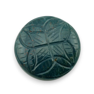 Heliotrop kaboszon carved fi 26 mm nr 2