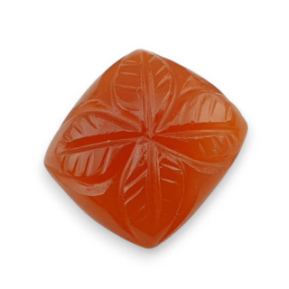 Karneol kaboszon carved 18x17 mm nr 98
