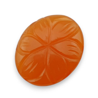 Karneol kaboszon carving 20x16 mm nr 96