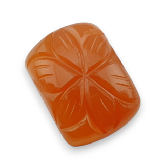 Karneol kaboszon carved 21x15 mm nr 77