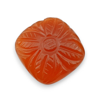 Karneol kaboszon carved 21x20 mm nr 89