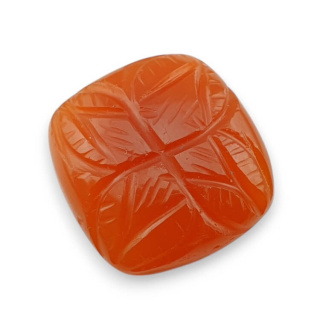 Karneol kaboszon carved 21x20 mm nr 91