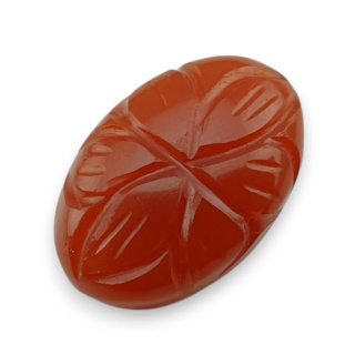 Karneol kaboszon carved 22x14 mm nr 85