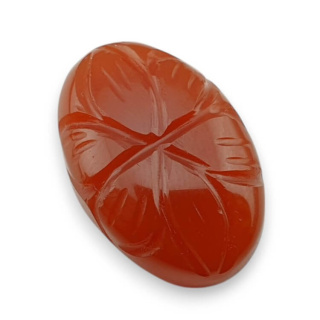 Karneol kaboszon carved 22x14 mm nr 85