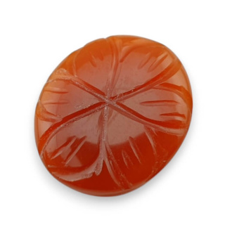 Karneol kaboszon carved 22x19 mm nr 86