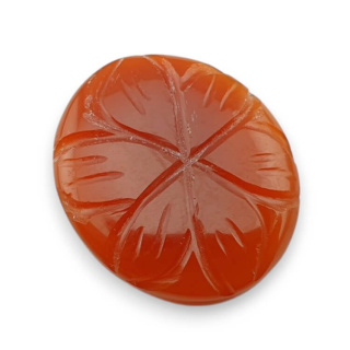 Karneol kaboszon carved 22x19 mm nr 86
