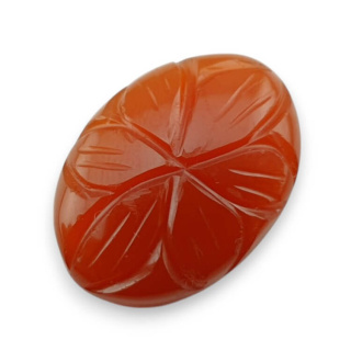 Karneol kaboszon carved 24x17 mm nr 95