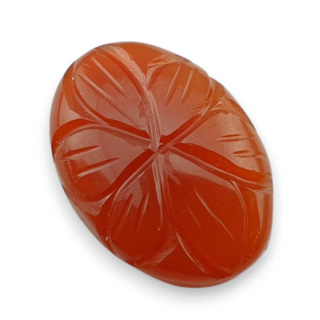 Karneol kaboszon carved 24x17 mm nr 95