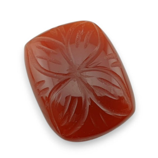 Karneol kaboszon carved 24x18 mm nr 90
