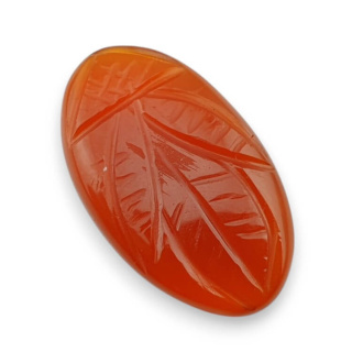 Karneol kaboszon carved 28x17 mm nr 82