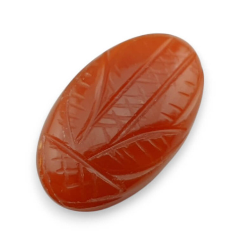 Karneol kaboszon carved 29x17 mm nr 76 Karneol kaboszon carved 29x17 mm nr 76