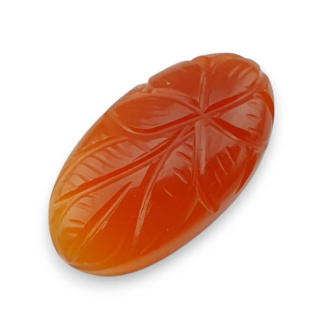 Karneol kaboszon carved 31x17 mm nr 74