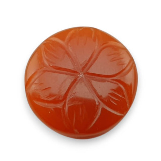 Karneol kaboszon carved fi 19 mm nr 83