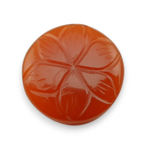 Karneol kaboszon carved fi 19 mm nr 83 Karneol kaboszon carved fi 19 mm nr 83