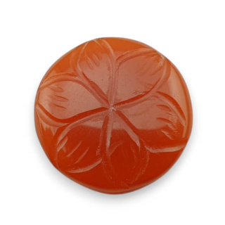 Karneol kaboszon carved fi 19 mm nr 83
