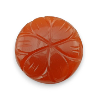 Karneol kaboszon carved fi 20 mm nr 81