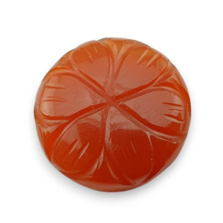 Karneol kaboszon carved fi 20 mm nr 81