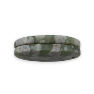 Jadeit peace para kaboszonów z dziurką 25x15 mm nr P545