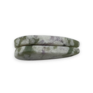 Jadeit peace para kaboszonów z dziurką 26x12 mm nr P520