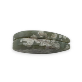 Jadeit peace para kaboszonów z dziurką 26x13 mm nr P540