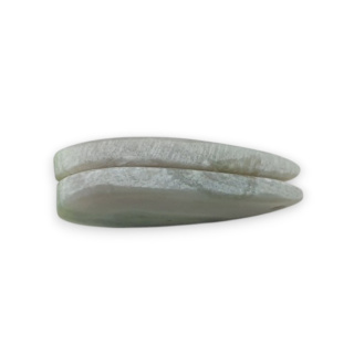 Serpentynit para kaboszonów z dziurką 24x12 mm nr P886