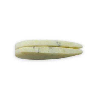 Serpentynit para kaboszonów z dziurką 27x11 mm nr P865