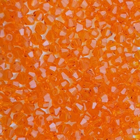 Bicone 3 mm orange 50 szt Bicone 3 mm orange 50 szt