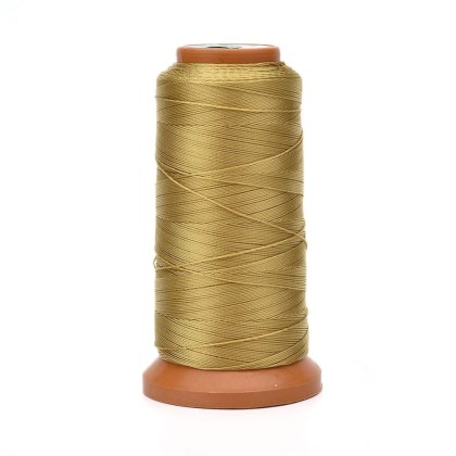 Sznurek poliestrowy skręcany 0,4 mm złoty szpula