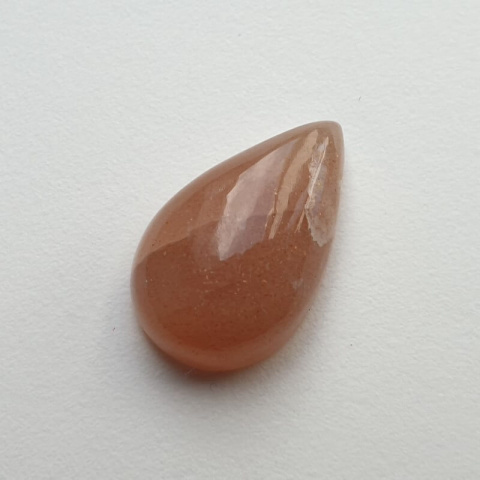 Kamień księżycowy brzoskwiniowy kaboszon 21x13 mm nr 48 Kamień księżycowy brzoskwiniowy kaboszon 21x13 mm nr 48