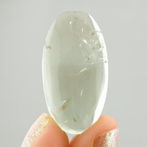 Prazjolit kaboszon 30x16 mm nr 29 Prazjolit kaboszon 30x16 mm nr 29