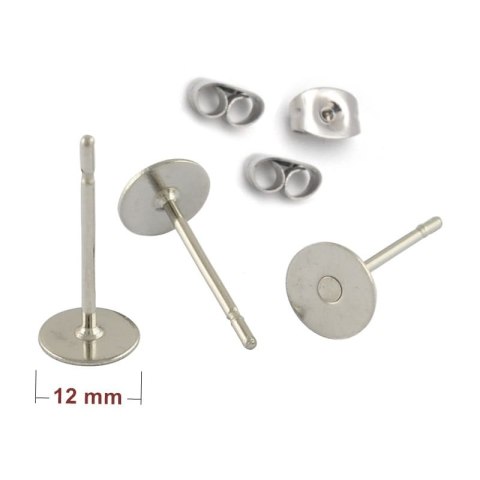 Sztyfty stal chirurgiczna 12 mm 8 szt Sztyfty stal chirurgiczna 12 mm 8 szt