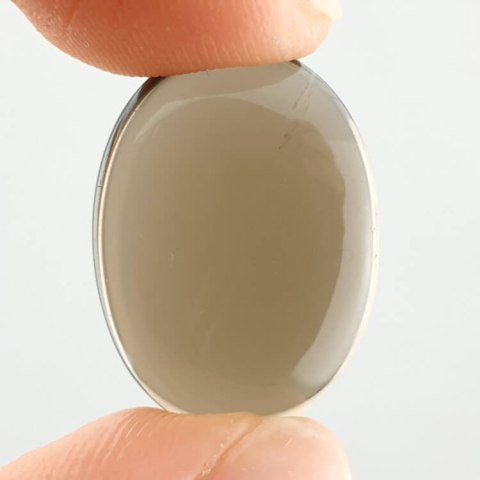 Kwarc dymny kaboszon 20x15 mm nr 21 Kwarc dymny kaboszon 20x15 mm nr 21