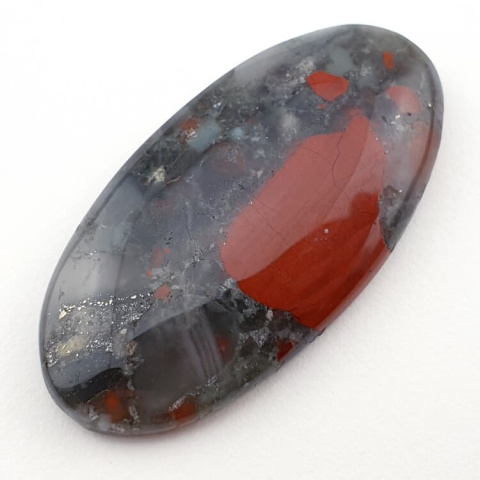 Heliotrop afrykański kaboszon 44x22 mm nr 6 Heliotrop afrykański kaboszon 44x22 mm nr 6