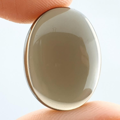 Kwarc dymny kaboszon 21x16 mm nr 52 Kwarc dymny kaboszon 21x16 mm nr 52