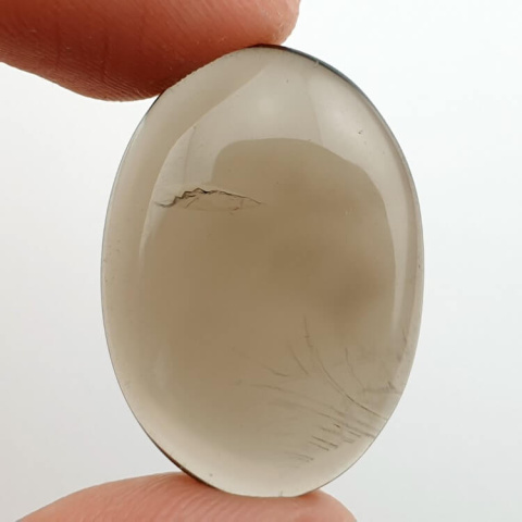 Kwarc dymny kaboszon 26x19 mm nr 38 Kwarc dymny kaboszon 26x19 mm nr 38