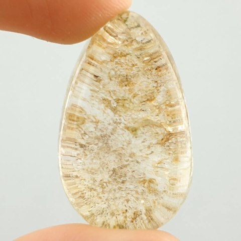 Kwarc ogrodowy kaboszon 34x21 mm nr 41 Kwarc ogrodowy kaboszon 34x21 mm nr 41