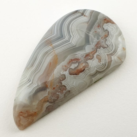 Agat koronkowy kaboszon 35x19 mm nr 156 Agat koronkowy kaboszon 35x19 mm nr 156