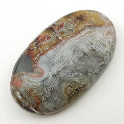 Agat koronkowy kaboszon 37x22 mm nr 121 Agat koronkowy kaboszon 37x22 mm nr 121