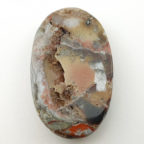 Agat koronkowy kaboszon 37x22 mm nr 121 Agat koronkowy kaboszon 37x22 mm nr 121