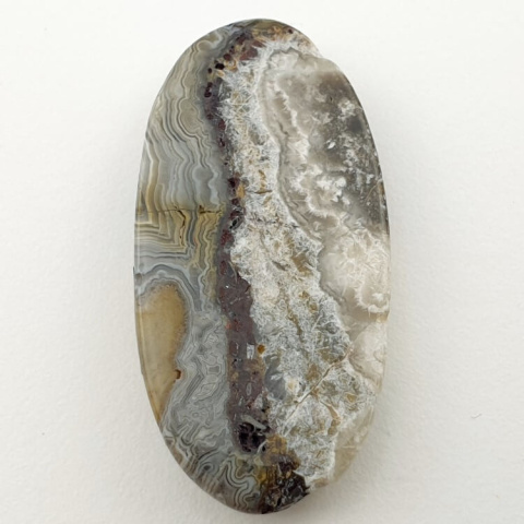 Agat koronkowy kaboszon 38x19 mm nr 116 Agat koronkowy kaboszon 38x19 mm nr 116