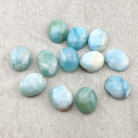 Larimar kaboszon 10x8 mm 1 szt