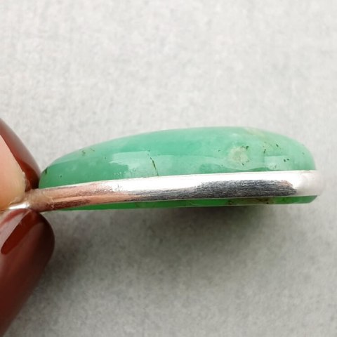 Chryzopraz zawieszka 27x17 mm nr 47