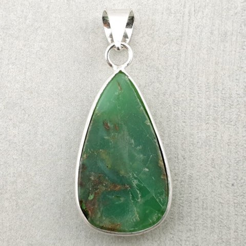 Chryzopraz zawieszka 31x19 mm nr 30 Chryzopraz zawieszka 31x19 mm nr 30