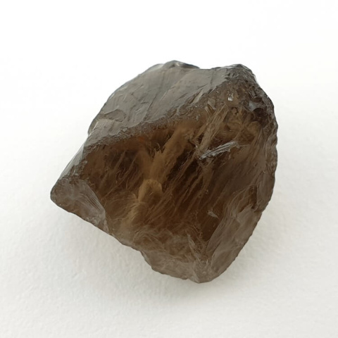 Kwarc dymny bryłka z dziurką 16x15 mm nr 48 Kwarc dymny bryłka z dziurką 16x15 mm nr 48