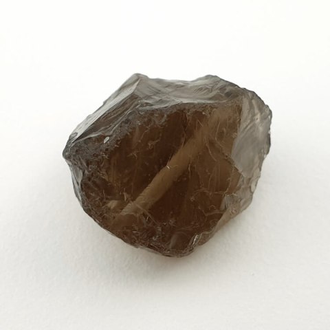 Kwarc dymny bryłka z dziurką 16x15 mm nr 48 Kwarc dymny bryłka z dziurką 16x15 mm nr 48