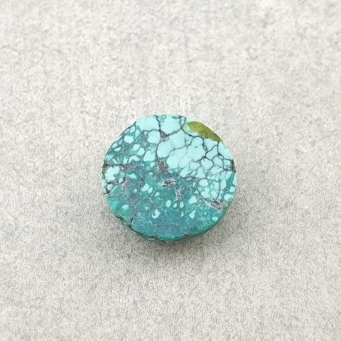 Turkus tybetański kaboszon fi 10 mm nr 144 Turkus tybetański kaboszon fi 10 mm nr 144